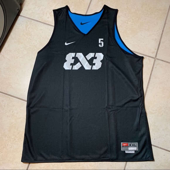 Nike Fiba 3x3 #5 basketball jersey reversible - Picture 1 of 7